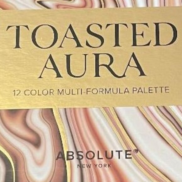 ABSOLUTE NEW YORK TOASTED AURA EYESHADOW & BLUSH 12 COLOR MULTI FORMULA PALETTE - Picture 2 of 8